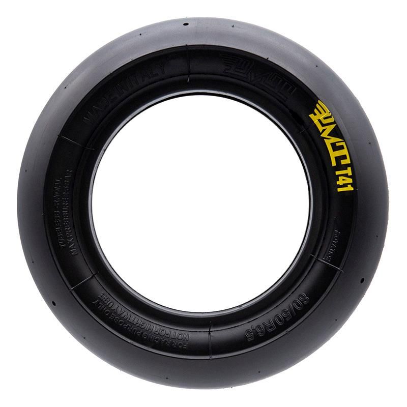 Pneumatico tubeless radial soft T41 Slick 80/50-6,5 [PMT] - Nero