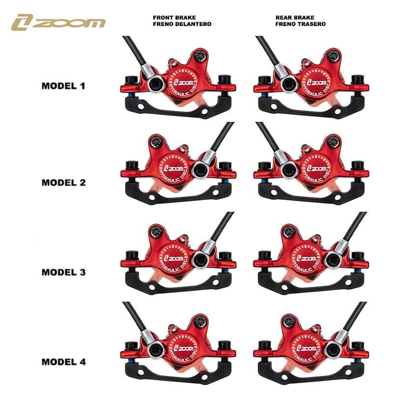 Kit freno idraulico rosso CR - 3 posteriore L - Lanterna L [zoom] - Rosso