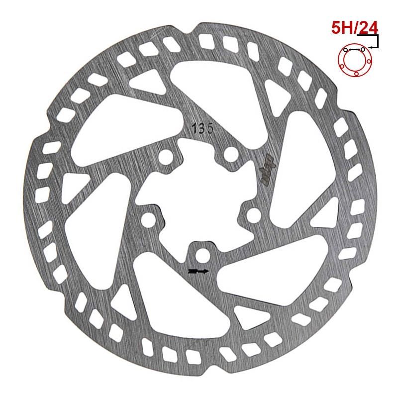 Disco freno 135mm 5H argento - Plata