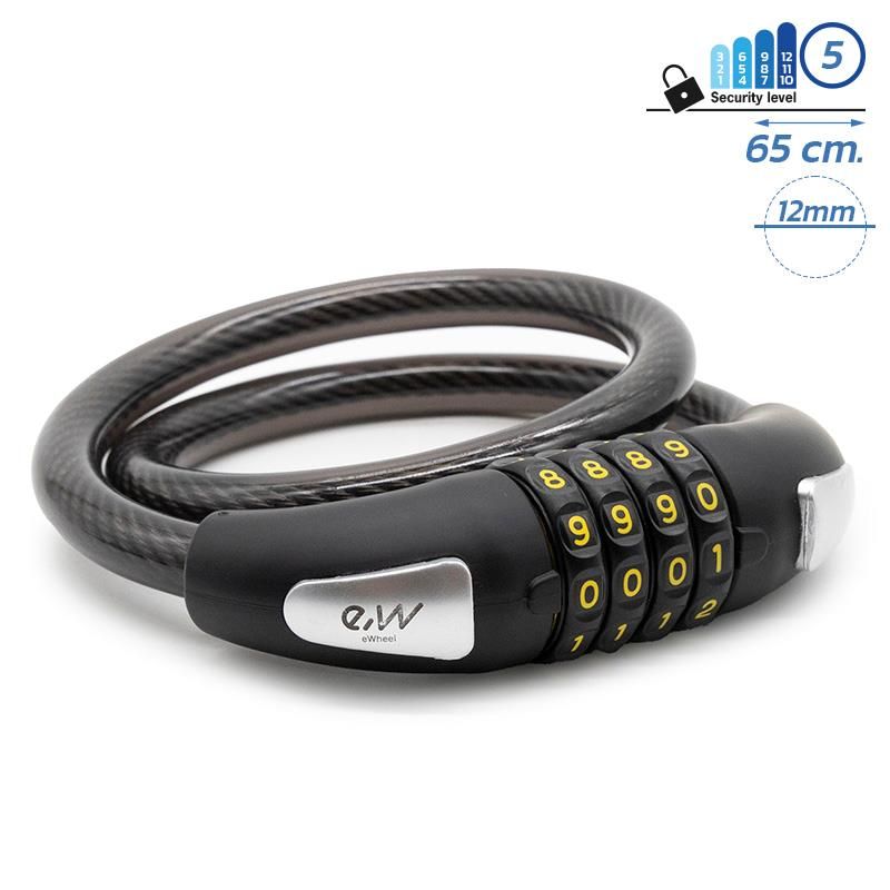 Lucchetto a combinazione EWLK012 nero - Nero