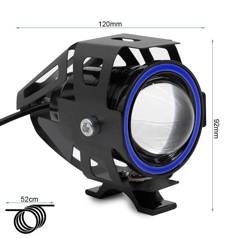 Faro LED U7 12-60V blu - Bianco