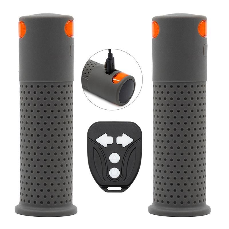 Manopole con indicatori di direzione + Telecomando - Gris