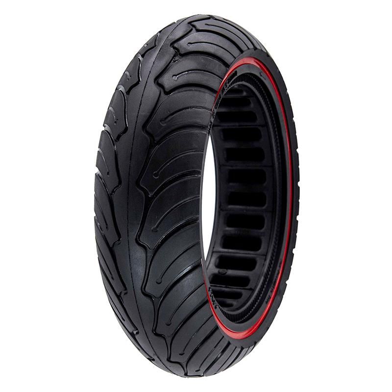 Ruota solida ultraleggera 9.5x2.5 rosso per NIU [Ewheel] - Negro/rojo