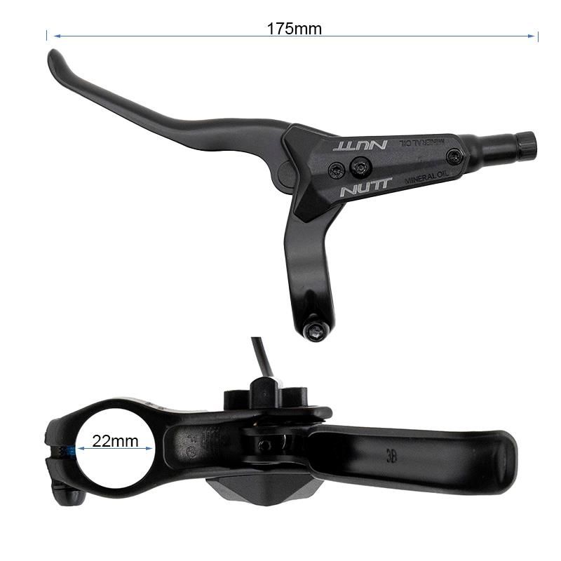 Kit freno idraulico 1 nero A5-D Anteriore [Nutt] - Nero