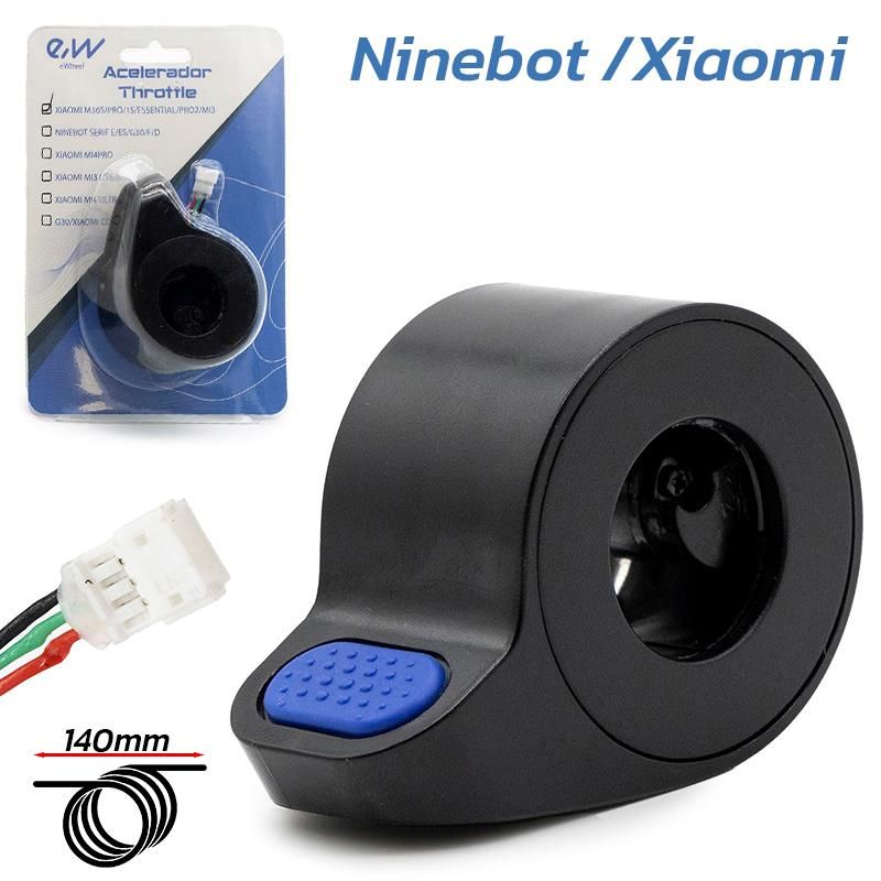 Acceleratore Ninebot e Xiaomi blu - Connettore JST ZH - Nero