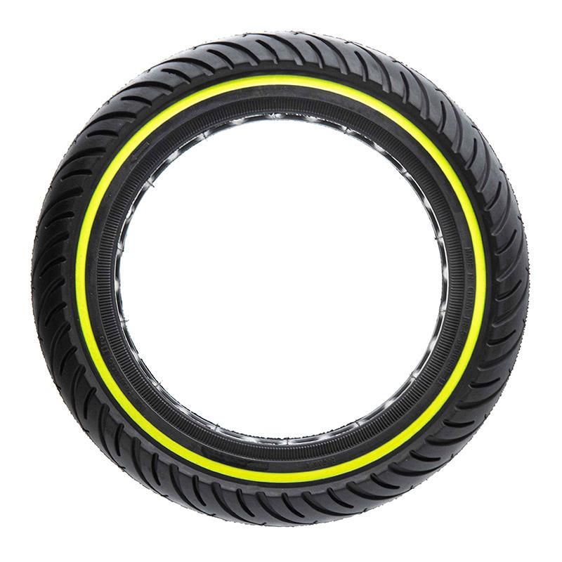 Ruota piena ultraleggera 8.5x2-6.1/B34 - linea nera [Nedong] - Negro/amarillo