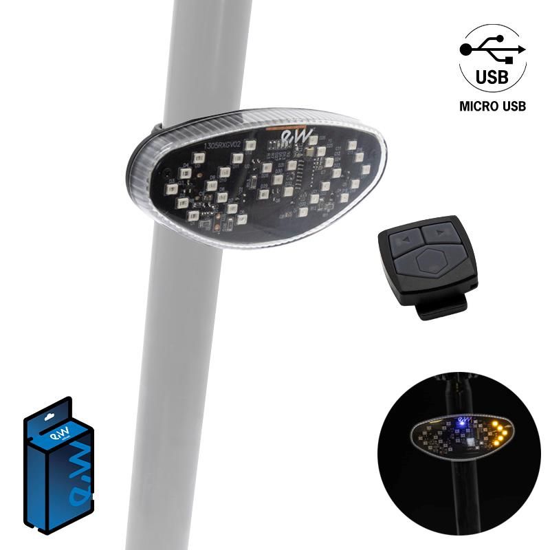 Indicatori di direzione posteriori ricaricabili con bluetooth EWI001
