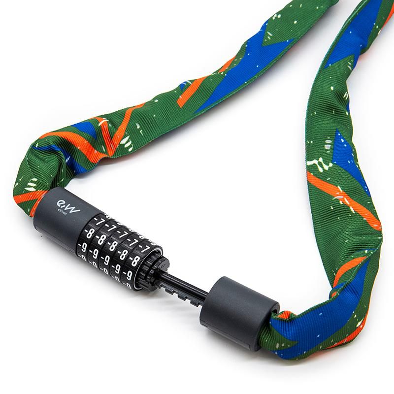 Candado de contraseña EWLK022 funda tela roja - Verde