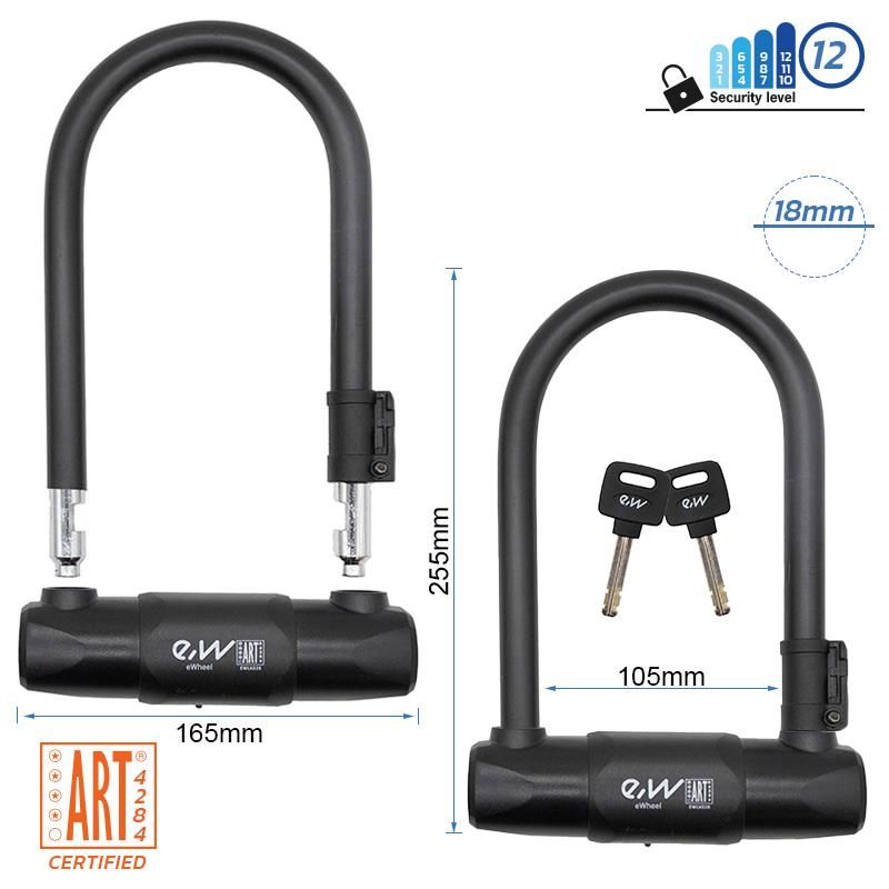 Lucchetto a U - Nero