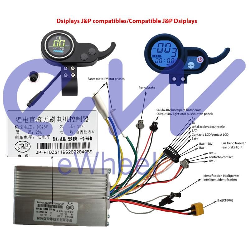 Controller 48V 28A 1200W LCD JP [J&amp;P]