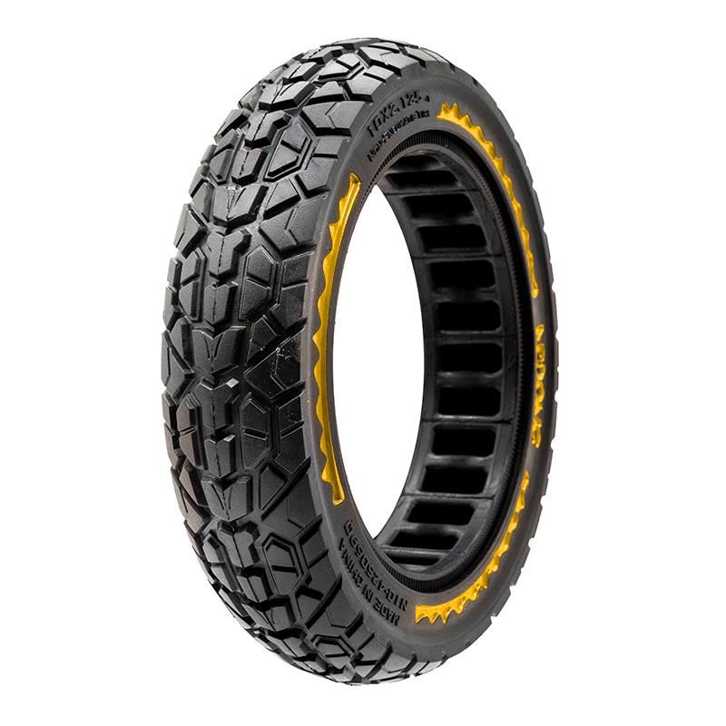 Ruota piena ultraleggera off-road 10x2,125-6,5/B44 - gialla [Nedong] - Negro/amarillo