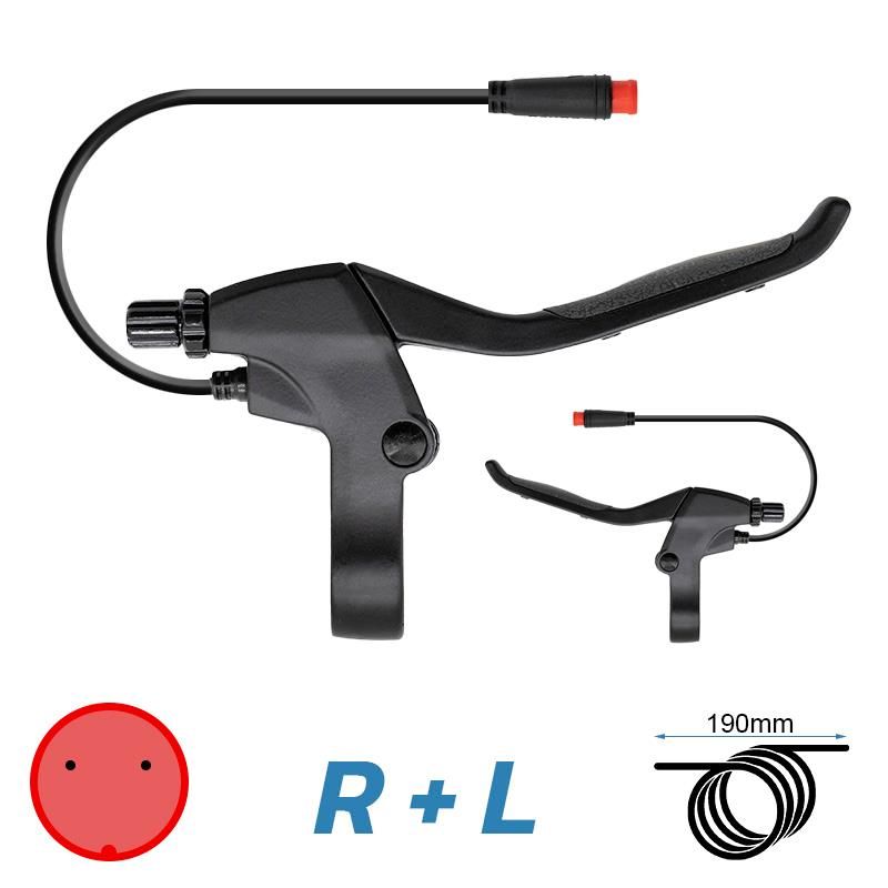 Impugnatura freno con sensore e tenditore R e L - Connettore impermeabile