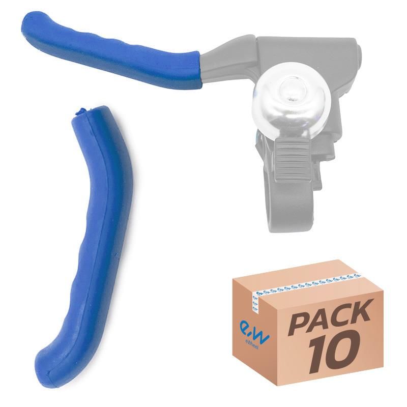 Copri maniglia freno in silicone nero - 10 pezzi - Blu