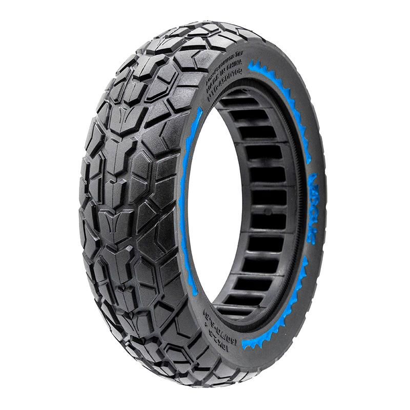Ruota piena ultraleggera off-road 10x2,5/B44 - gialla [Nedong] - Negro/azul