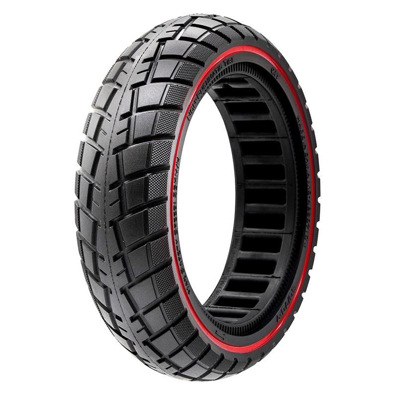 Ruota piena ultraleggera off-road 60/70-7/B50 - linea blu [Ewheel] - Negro/rojo