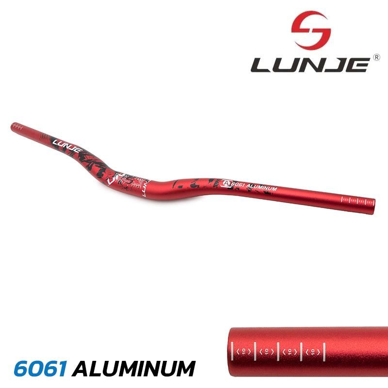 Manubrio da 720mm con elevazione 25mm blu-nero - Rojo/negro