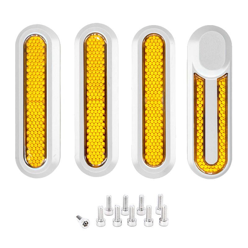 Catadiottrico MI3 lite bianco - 4pz - Blanco/naranja