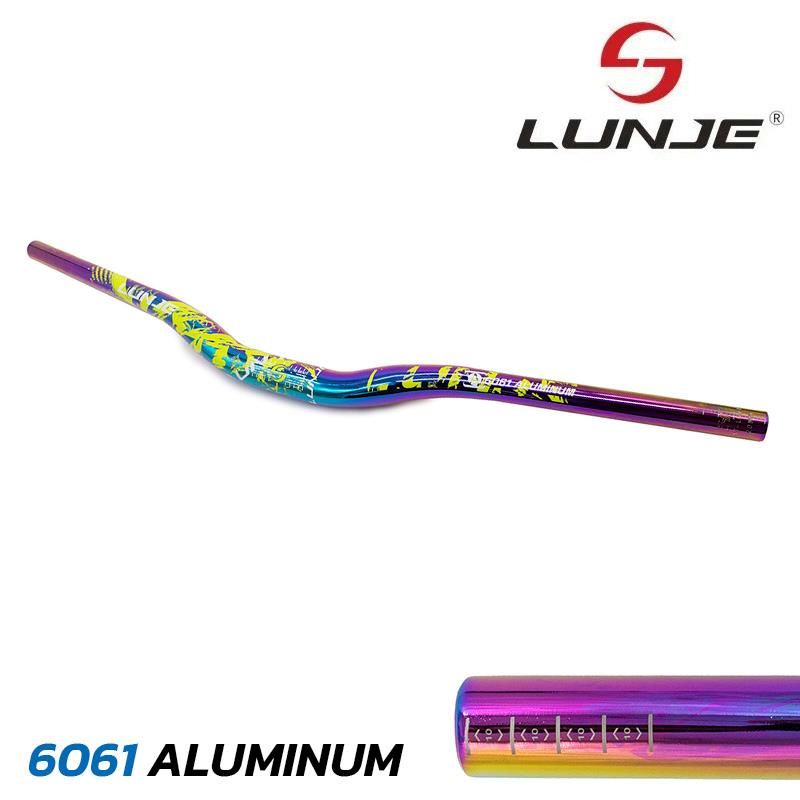 Manubrio da 720mm con elevazione 25mm blu-nero - Multicolor