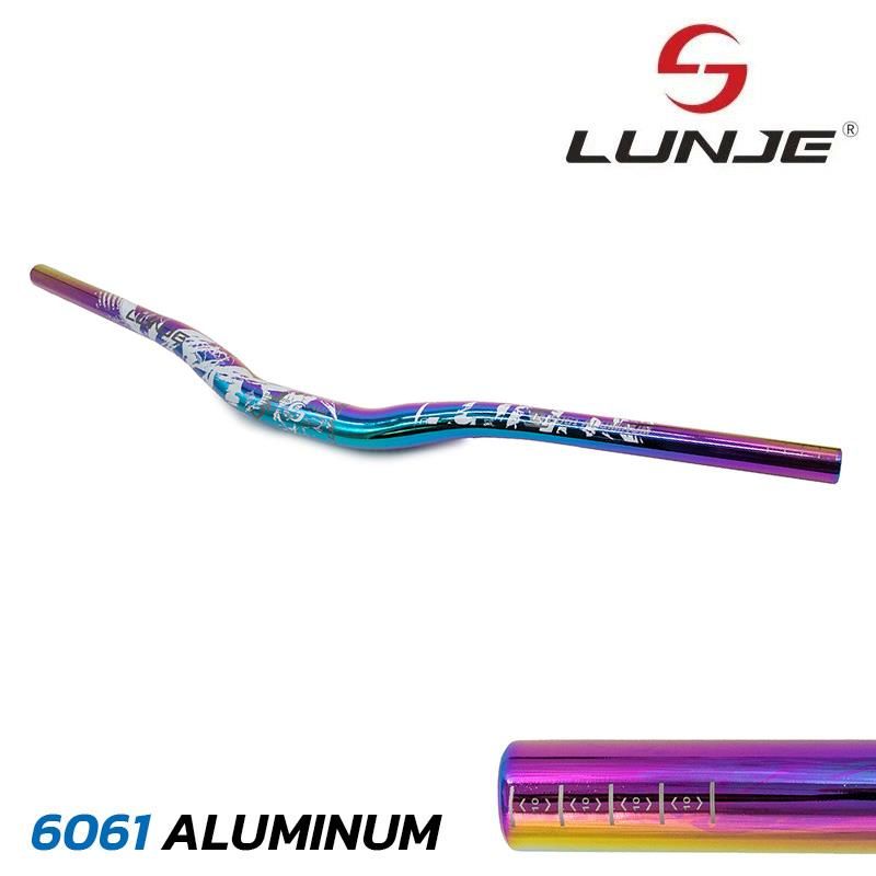 Manubrio da 720mm con elevazione 25mm blu-nero - Multicolor