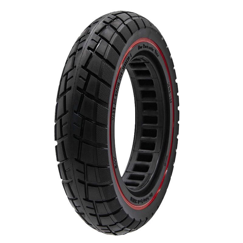 Ruota solida offroad ultraleggera 10x2,125-6,1/B34 linea rossa [Ewheel] - Negro/rojo