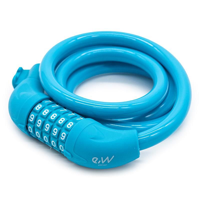 Blocco cavo password [Ewheel] - 1,1m - Blu