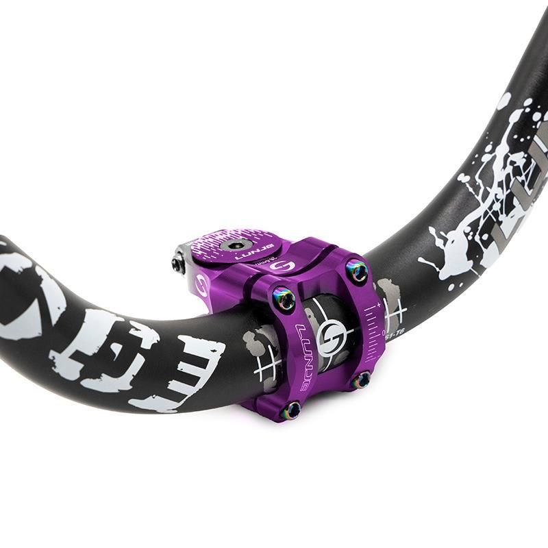 Attacco manubrio per diametro 31,8mm EWPM-003 viola-grigio - Negro/rojo