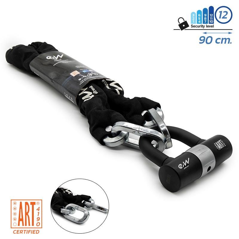 Lucchetto a chiave EWLK011 - Nero