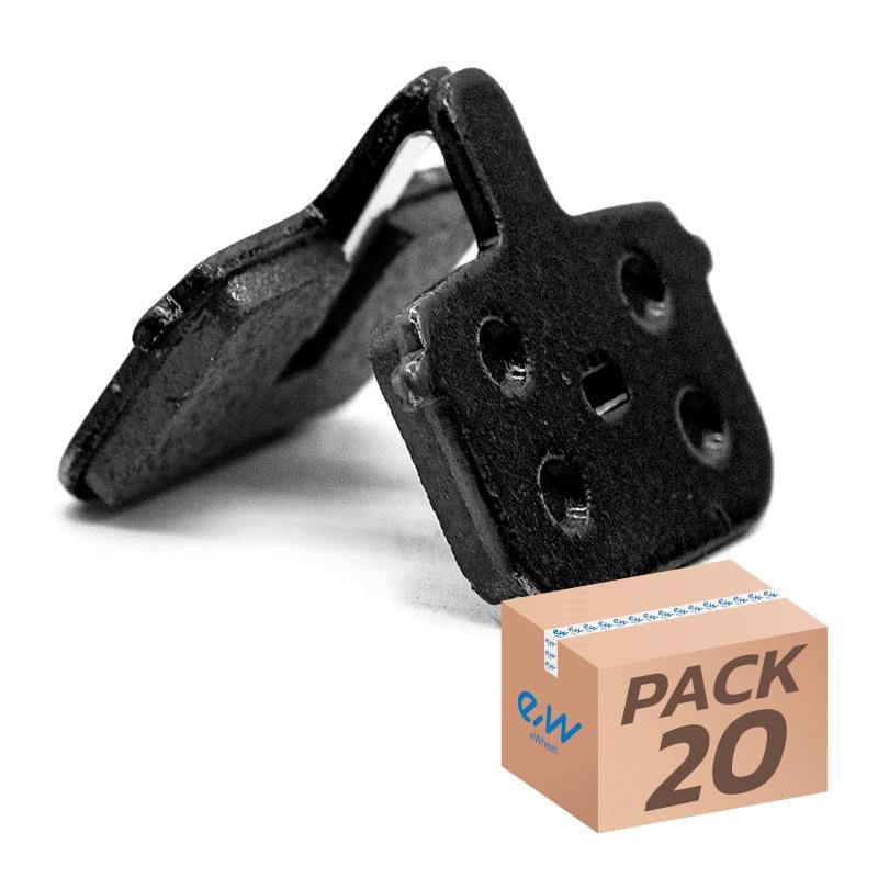 Pastiglia freno rettangolare in resina RT001-R con perno - 20 unità