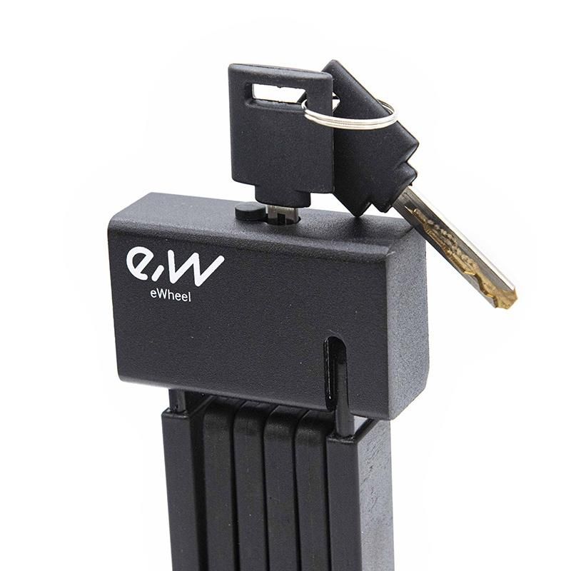 Lucchetto a lamine con chiave - Nero