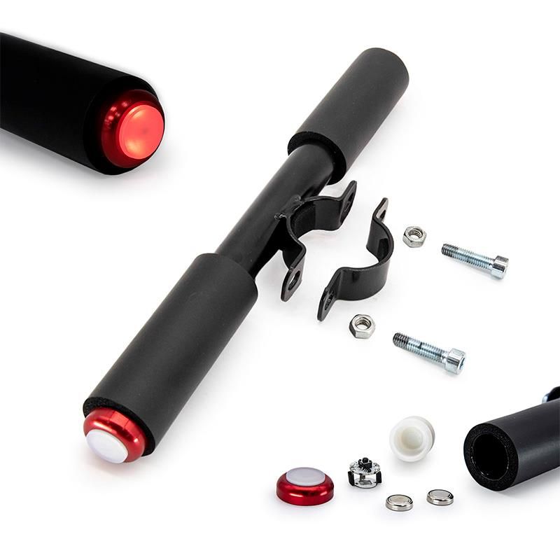 Manubrio secondario con luce laterale - Nero