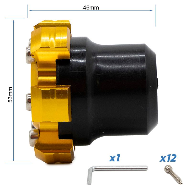 Protezione decorativa antiscippo per asse motore o cerchione EWTB-006 verde - Dorado