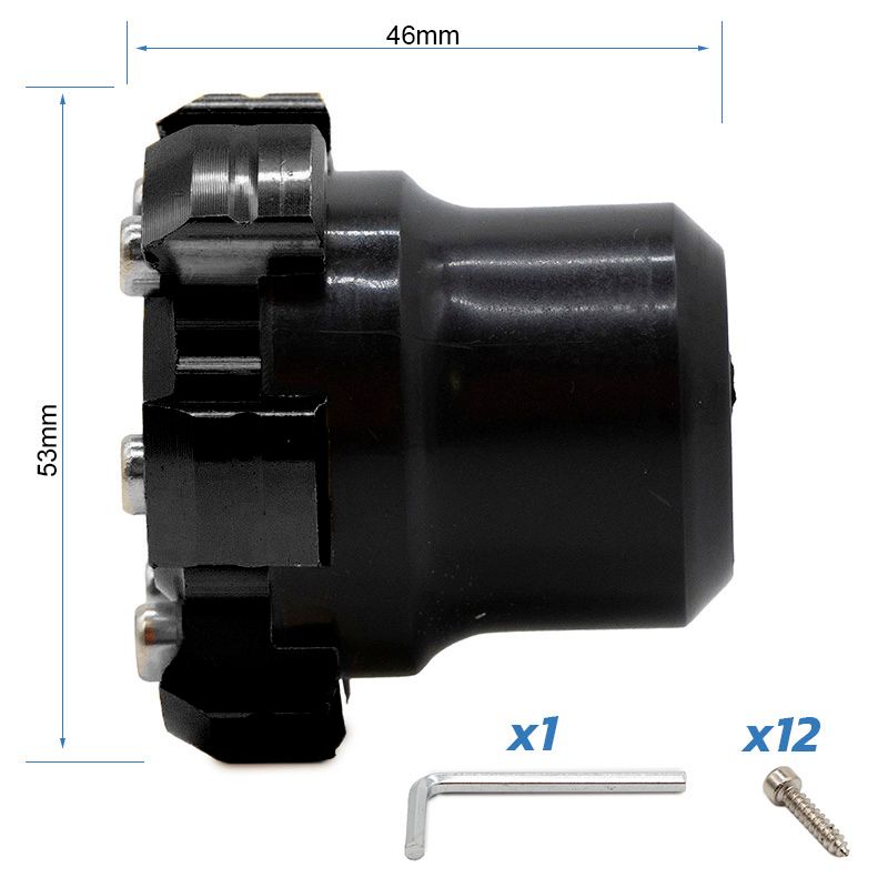 Protezione decorativa antiscippo per asse motore o cerchione EWTB-006 verde - Nero