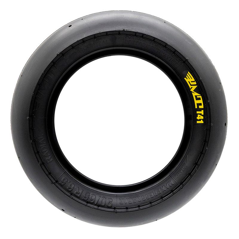 Neumatico tubeless radial 90/65R6.5"- T41 slick [PMT] - Nero