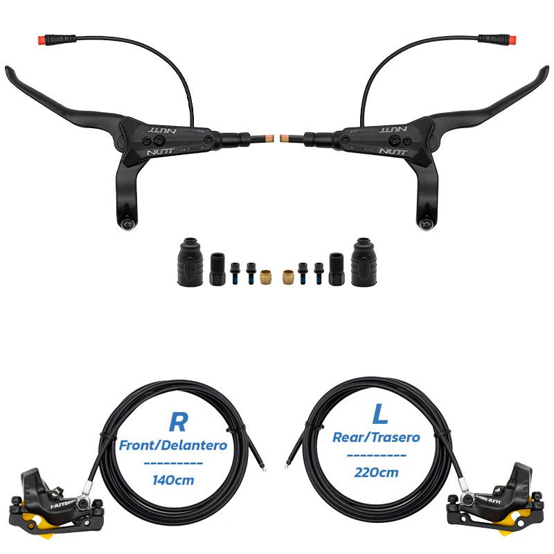 Kit freno idraulico nero Y5 Anteriore R posteriore L [NUTT]