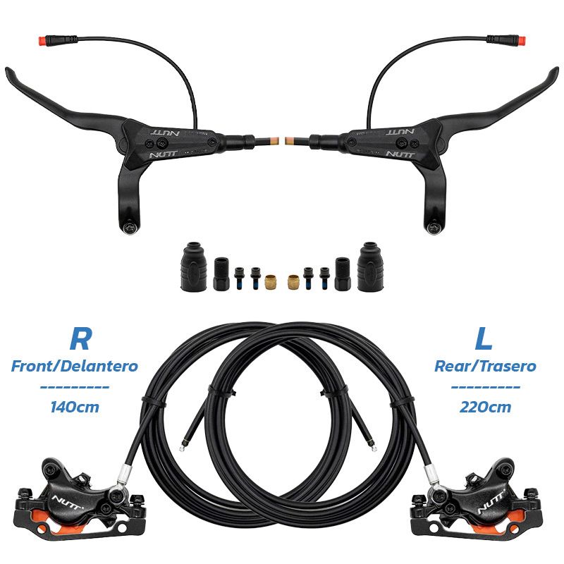 Kit freno idraulico nero A5-D Anteriore R posteriore L [NUTT]