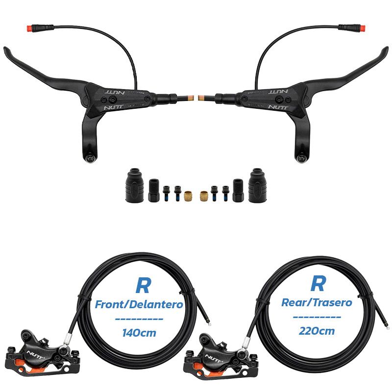 Set freni idraulici nero A5-D Anteriore R posteriore R [NUTT]