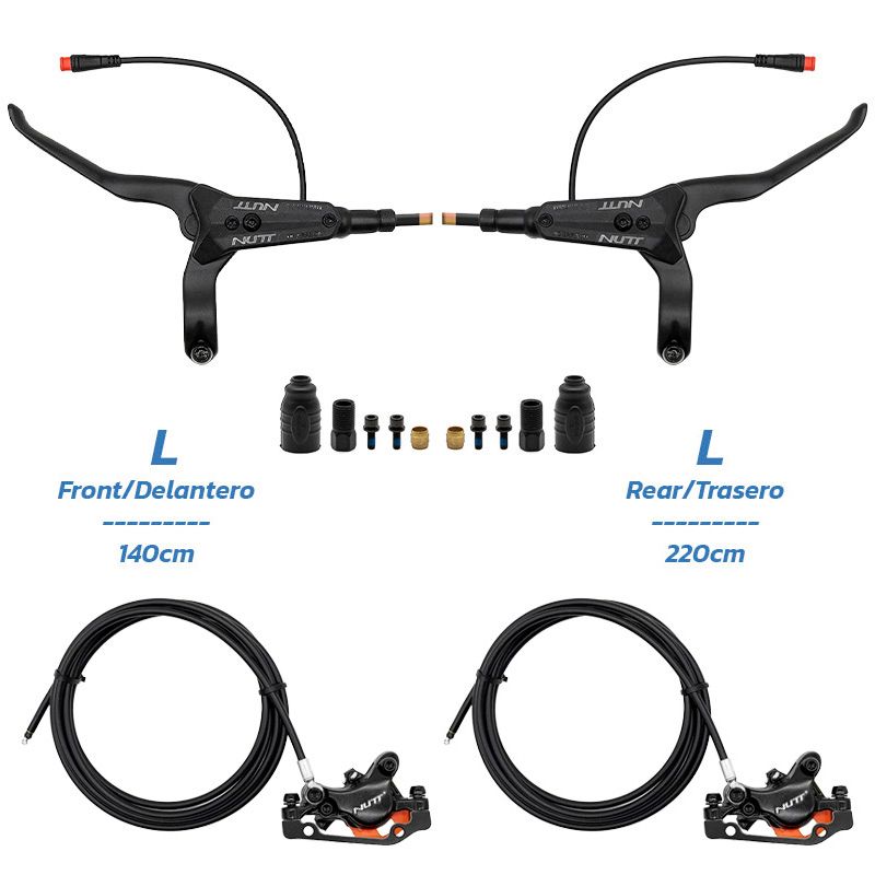 Kit freno idraulico nero A5-D Anteriore L posteriore L [NUTT]