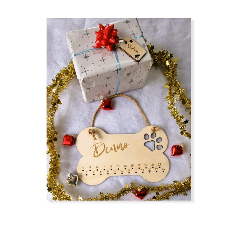 Personalisierter Adventskalender für Hunde