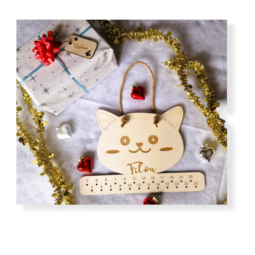 Personalisierter Adventskalender für Katzen