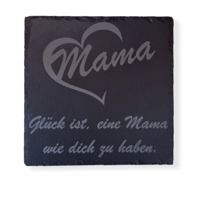 Schieferplatte Mama mit Wunschtext