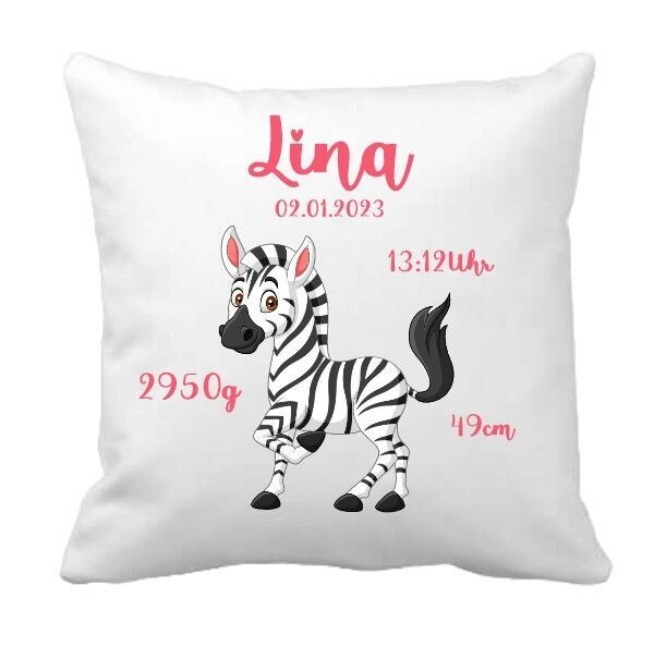 Kissen Zebra