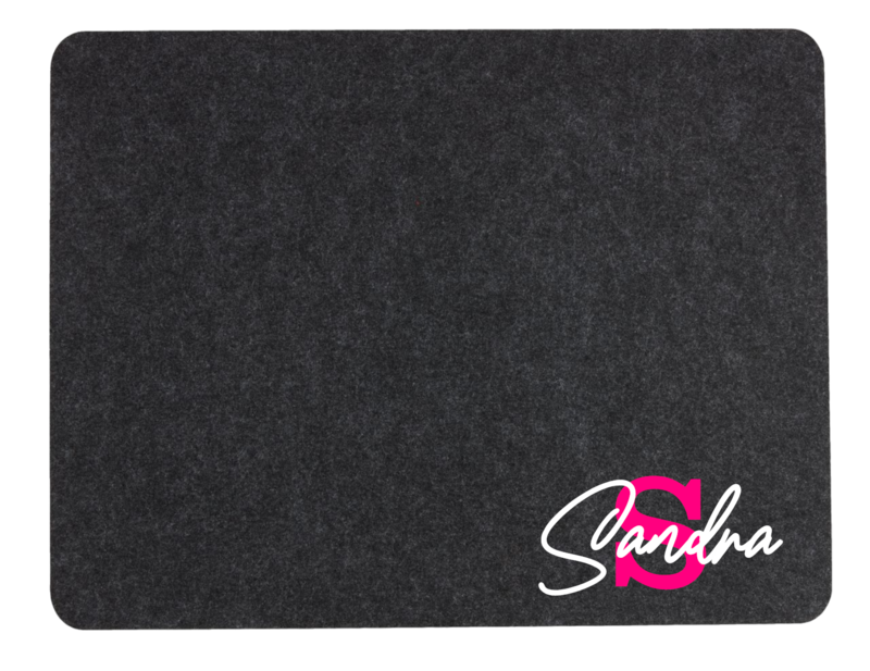 Personalisiertes Tischset mit Initial und Name