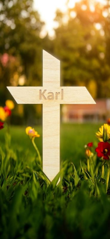 Holzkreuz für Kleintiere Karl
