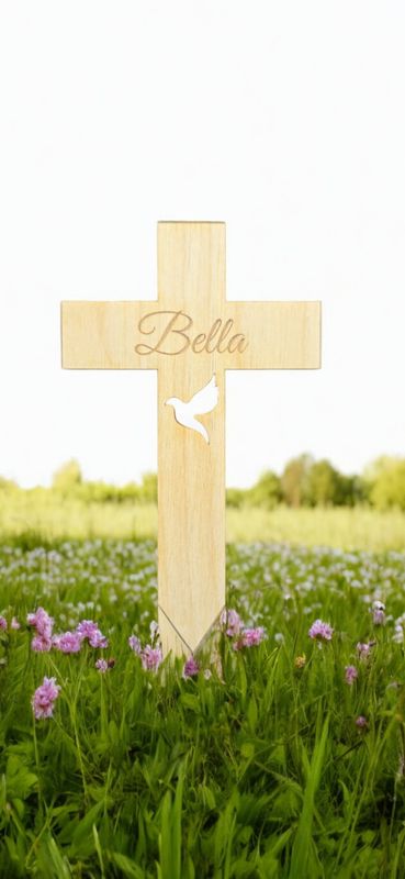 Holzkreuz für Kleintiere Bella