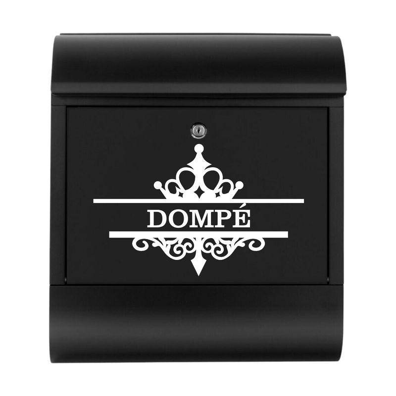 Briefkastenbeschriftung "Dompé"