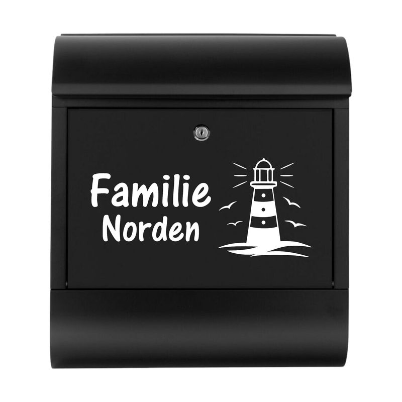 Briefkastenbeschriftung Name Leuchtturm