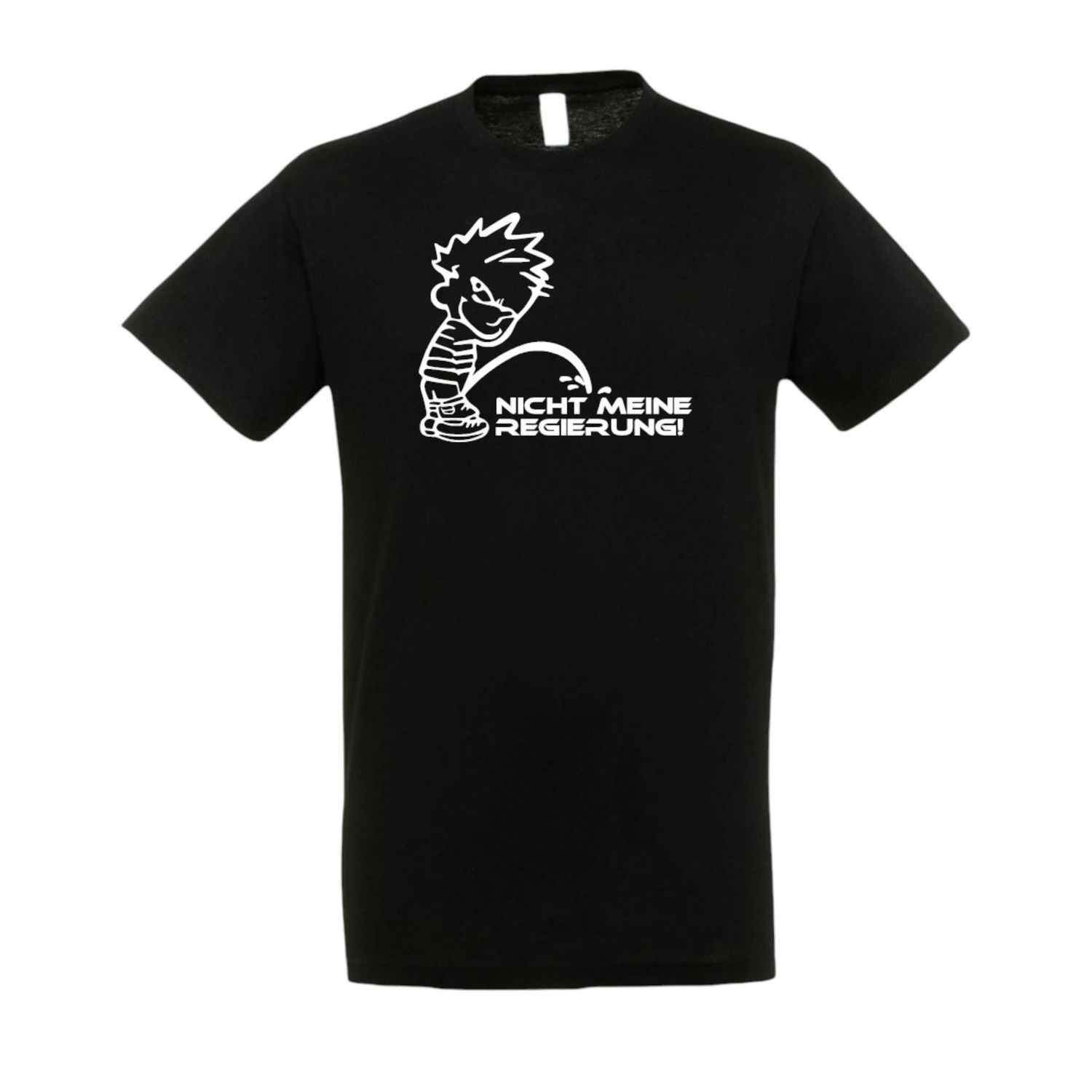 T-SHIRT Pissmännchen nicht meine Regierung