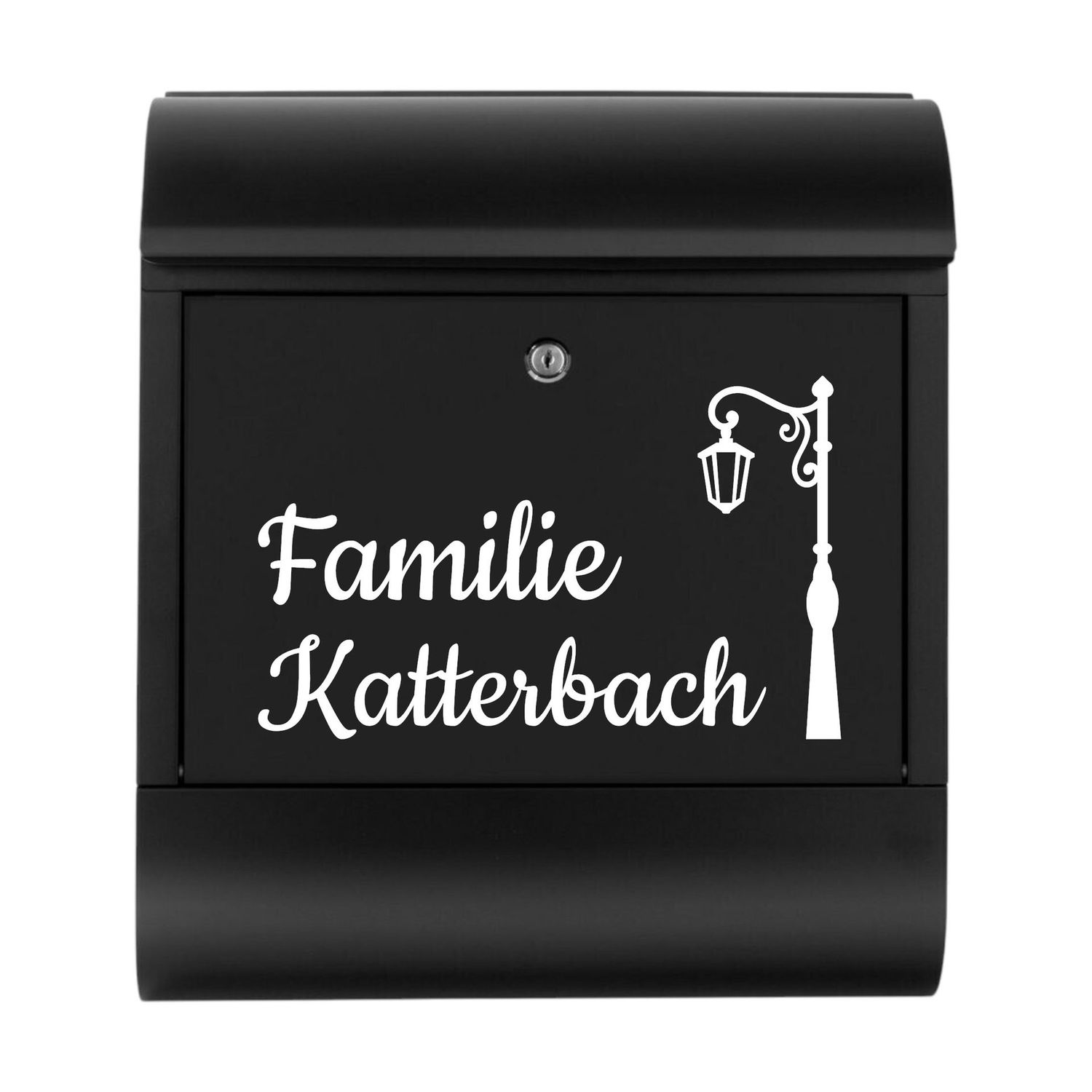 Briefkastenbeschriftung Name Laterne