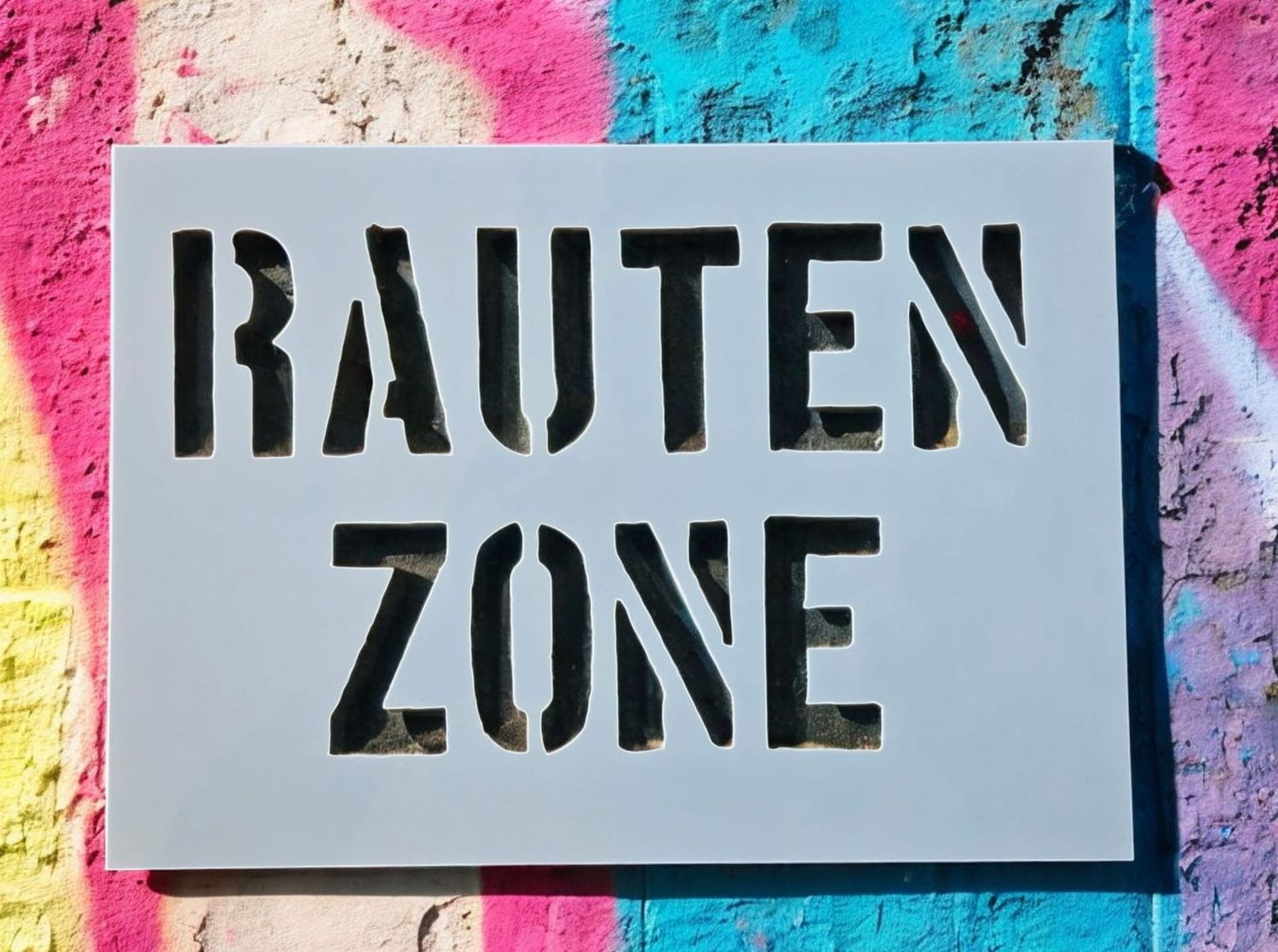 Graffiti Schablone RAUTEN ZONE