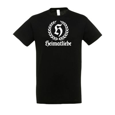 T-Shirt Heimatliebe, Deutschland Design mit Lorbeerkranz